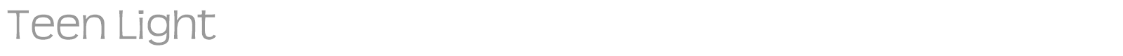 Teen font preview